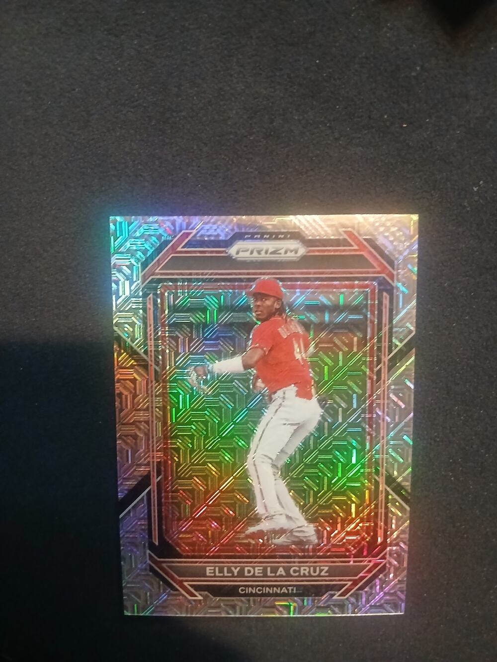 2023 Prizm Baseball Elly De La Cruz #92 Mojo Prizm Parallel 1/25 Cincinnati Reds
